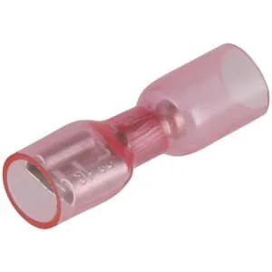 Kramp - LA901001 - Schrumpf-Flachsteckhülse, rot, 0.5-1mm², 6.3x4.8mm