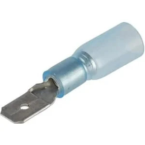 Kramp - LA901004 - Schrumpf-Flachstecker, blau, 1.5-2.5mm², 6.3x4.8mm