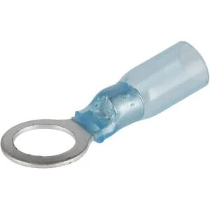 Kramp - LA901010 - Schrumpf-Ringkabelschuh, blau, 1.5-2.5mm²
