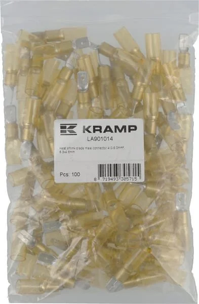 Kramp - LA901014 - Schrumpf-Flachstecker 4.0-6.0mm², 6.3x4.8mm