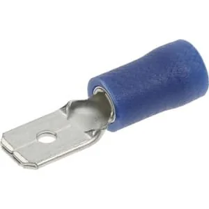 Kramp - LA9120CKR - Flachstecker, Blau, 1.5-2.5mm² 6.3x0.8mm (100x)