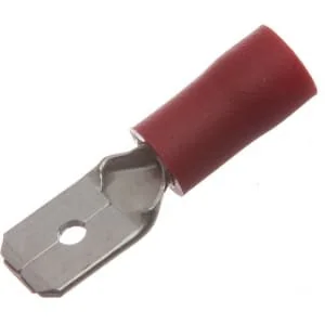 Kramp - LA9140CKR - Flachstecker, Rot, 0.5-1mm² 6.3x0.8mm (100x)