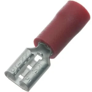 Kramp - LA9145CKR - Flachsteckerhülse, Rot, 0.5-1mm² 5.2x0.5mm (100x)