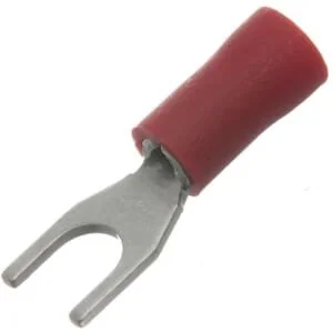 Kramp - LA9180CKR - Gabelkabelschuh, rot, 0.5-1mm² (100x)
