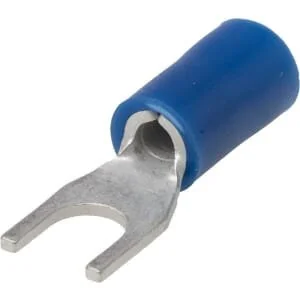 Kramp - LA9195CKR - Gabelkabelschuh, blau, 1.5-2.5mm² (100x)