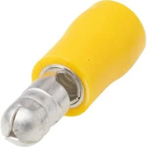 Kramp - LA9220CKR - Rundstecker Stecker, Gelb, 4-6mm² 5mm (50x)