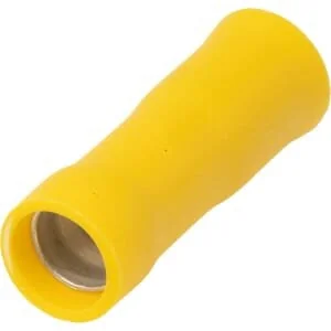 Kramp - LA9225CKR - Rundsteckverbinder Buchse, Gelb, 4-6mm² 5mm (50x)