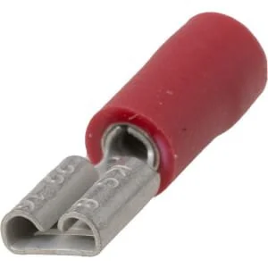 Kramp - LA9230CKR - Flachsteckerhülse, Rot, 0.5-1mm² 4.8x0.8mm (100x)