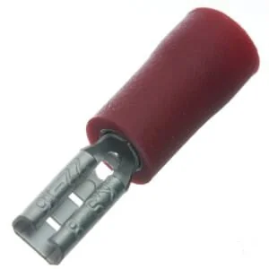 Kramp - LA9235CKR - Flachsteckerhülse, Rot, 0.5-1mm² 2.8x0.8mm (100x)