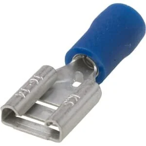 Kramp - LA9240CKR - Flachsteckerhülse, Blau, 1.5-2.5mm² 8x0.8mm (100x)