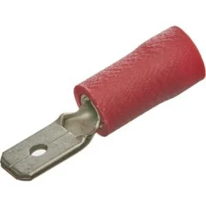 Kramp - LA9255CKR - Flachstecker, Rot, 0.5-1mm² 4.8x0.8mm (100x)