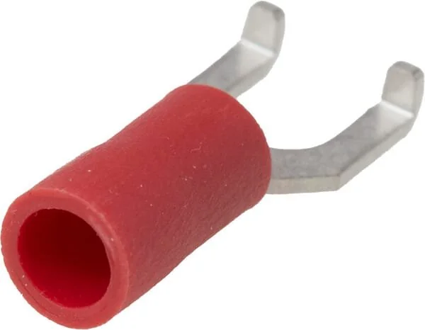 Kramp - LA9275CKR - Gabelkabelschuh, rot, 0.5-1mm² (100x)