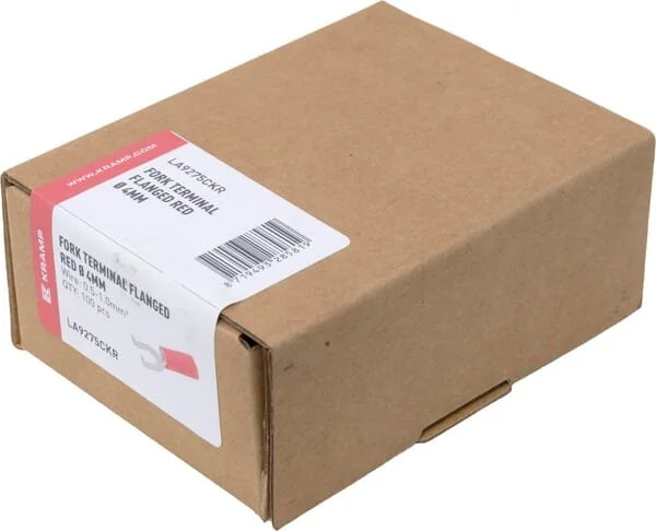 Kramp - LA9275CKR - Gabelkabelschuh, rot, 0.5-1mm² (100x)