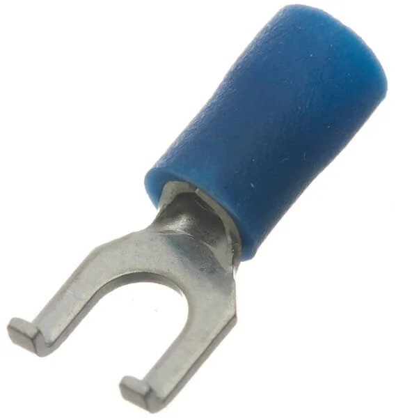 Kramp - LA9280CKR - Gabelkabelschuh, blau, 1.5-2.5mm² (100x)