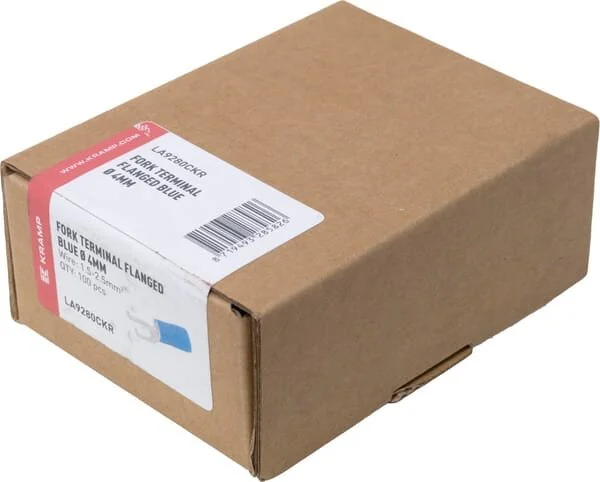 Kramp - LA9280CKR - Gabelkabelschuh, blau, 1.5-2.5mm² (100x)