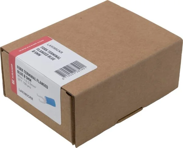 Kramp - LA9285CKR - Gabelkabelschuh, blau, 1.5-2.5mm² (100x)