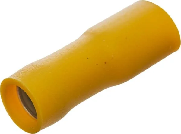 Kramp - LA9380CKR - Flachsteckerhülse, Gelb, 4-6mm² 6.4x0.8mm (50x)