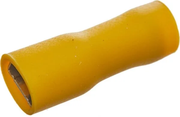 Kramp - LA9380CKR - Flachsteckerhülse, Gelb, 4-6mm² 6.4x0.8mm (50x)