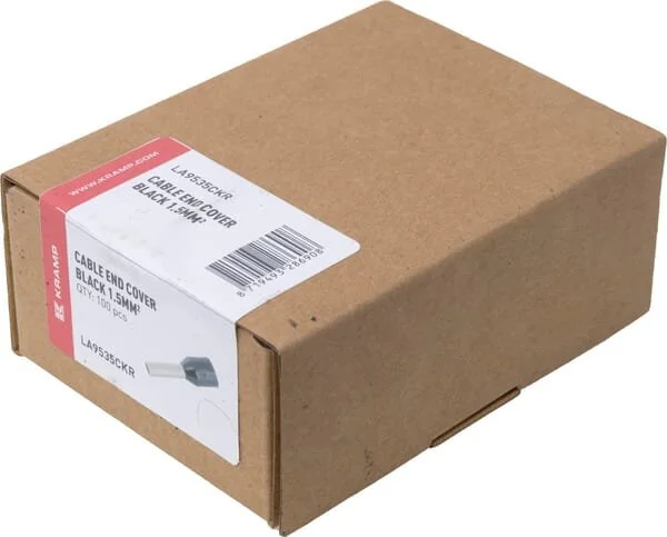 Kramp - LA9535CKR - Kabelendhülse Schwarz, 1.5mm² (100x)