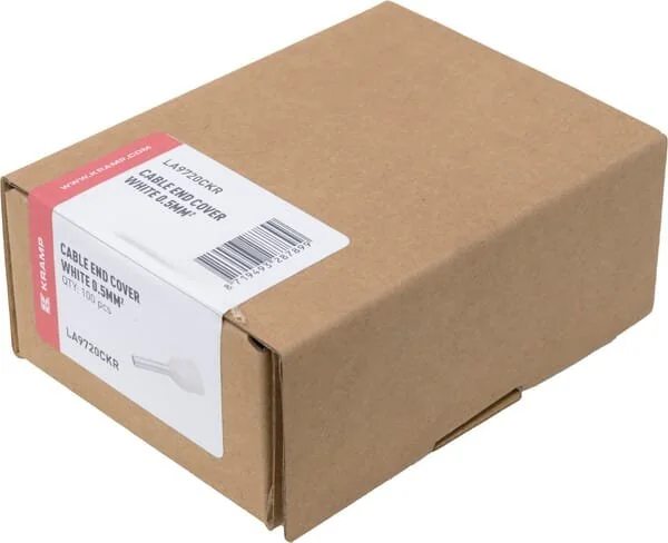 Kramp - LA9720CKR - Kabelendhülse Weiß, 0.5mm² (100x)