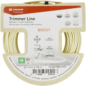 Kramp - NL2015BIOKR - Trimmerfaden Durchmesser 2.0x15m, Rund Biocut Stärke