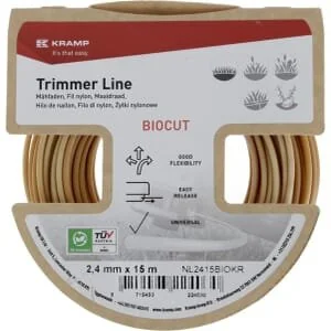 Kramp - NL2415BIOKR - Trimmerfaden Durchmesser 2.4x15m, Rund Biocut Stärke
