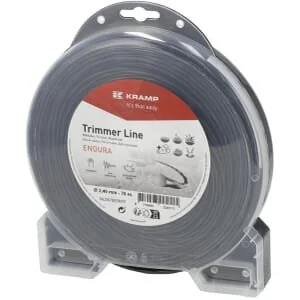 Kramp - NL2478ERKR - Trimmerfaden Durchmesser 2.4x78m, Ovaler Zwirn, Schwarz, Endura