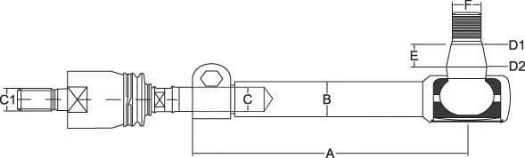 Kramp - SHP606KR - Spurstange