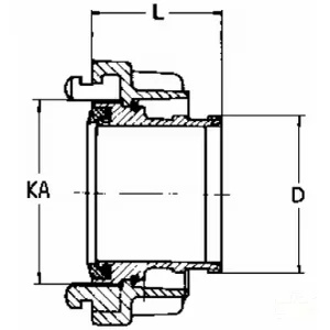 Kramp - SL50507515K - Storz Feuerwehrschlauch B 15m