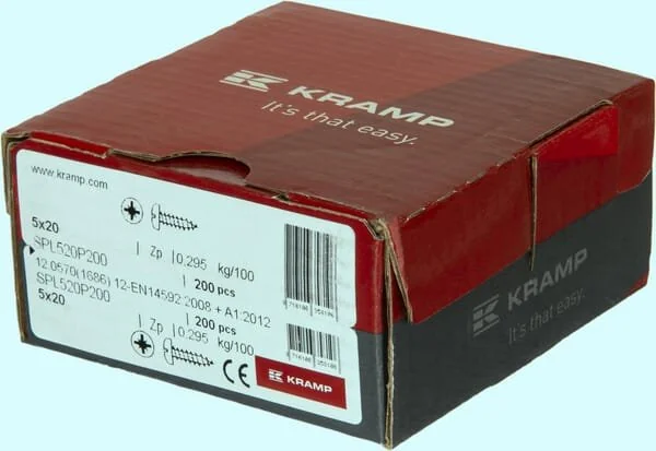 Kramp - SPL520P200 - Holzschraube 5x20mm PZ2 Linsenkopf