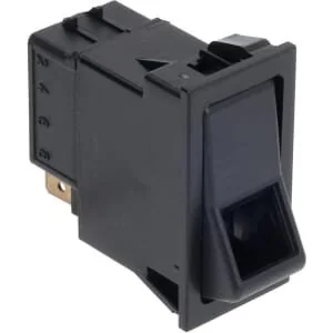 Kramp - SW10060KR - Wippschalter, II+I-0, Ein-Ein-Ein, 6-Pin, Funktionsbeleuchtung, Mit Glühlampe