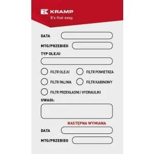Kramp - WP005530 - Werkstatt Aufkleber PL (100x)