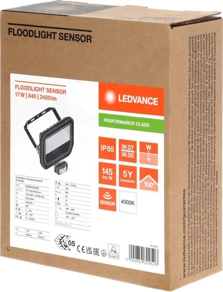 Ledvance - LVFL20840SBKG4 - Flutlicht 17W 4000K Sensor