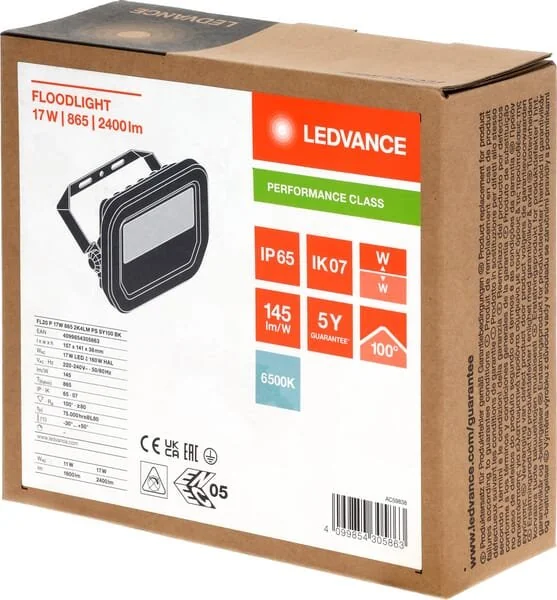 Ledvance - LVFL20865B65G4 - Flutlicht 17W 6500K
