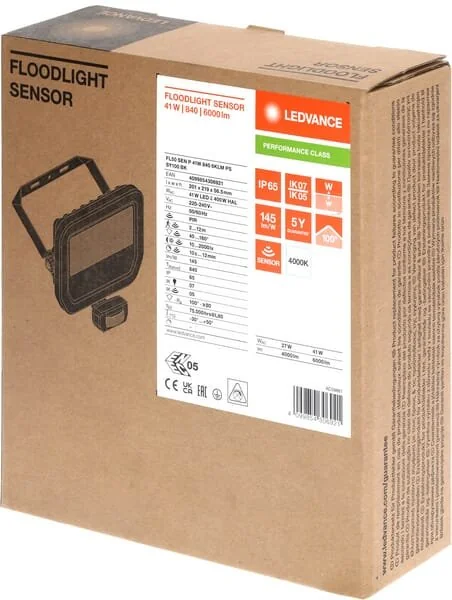Ledvance - LVFL50840SBKG4 - Flutlicht 41W 4000K Sensor