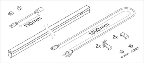 Ledvance - LVLI900840G2 - lange Leuchte 900 12W 840