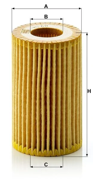 Mann Filter - HU611X - Ölfiltereinsatz, metallfrei