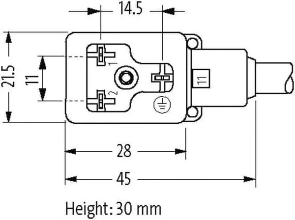 MURR ELEKTRONIK - 11021MSUDB16260200 - Stecker 11mm Mit Kabel