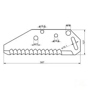 Non Original - 434017N - Silagewagenmesser, EW