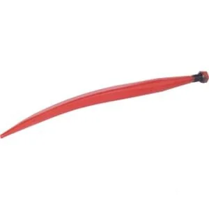 Non Original - 519360021 - Laderzinke, gebogen, Vierkantprofil 35.5x585mm, Spitze mit Mm Mutter, rot
