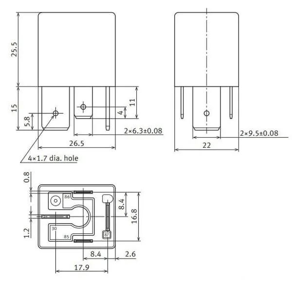 Non Original - CB1AH12V - Relais 70A