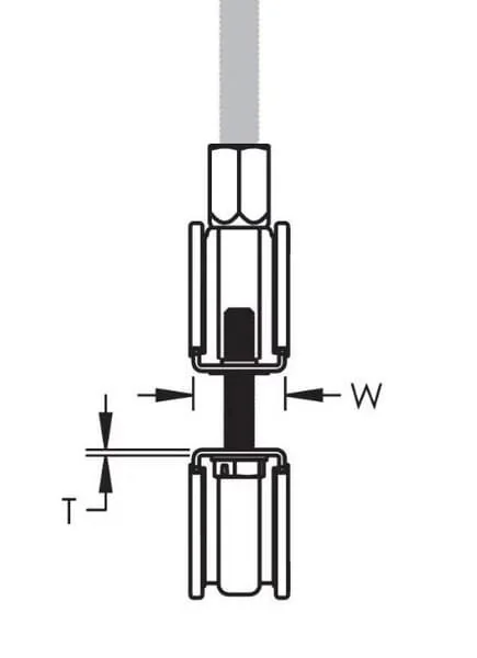 nVent CADDY - RS244162RVS - Rohrschelle weiblich Inox S.S. 159-162mm