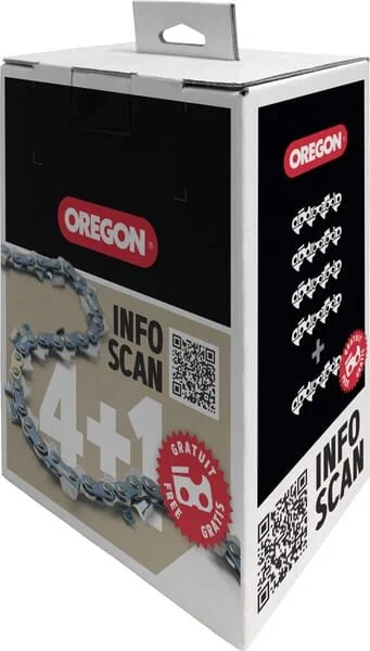 Oregon - 75EXL072EPACK - Sägekette 1.6mm 72 DL Vollmeißel, 5x Pack
