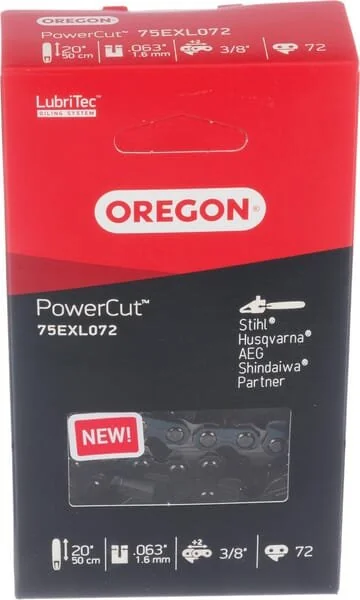 Oregon - 75EXL072EPACK - Sägekette 1.6mm 72 DL Vollmeißel, 5x Pack
