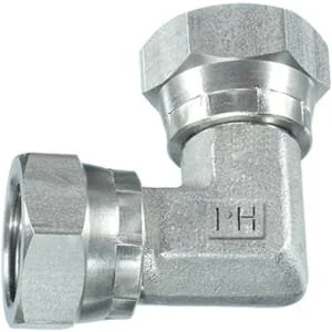 PH Hydraulik - FF9008KSS - Schwenkadapter F/F BSP 90° SS