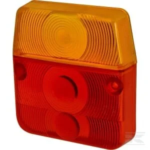 Promot - 1400680205 - Leuchtenglas, Gelb/Rot 110x102mm Hinten
