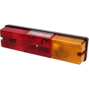Promot - 1400680400 - Rücklicht LH Rechteckig, 12/, Gelb/Rot, Zum Schrauben, 300x77mm