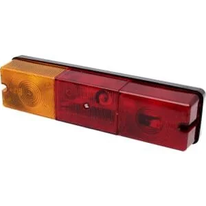 Promot - 1400680410 - Rückleuchte Rechts Rechteckig, 12/, Gelb/Rot, Anschraubbar