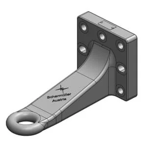 Scharmüller - 00654460A02 - Zugöse 145x145 versetzt L340 DIN 9678-2