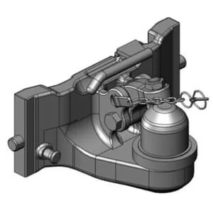 Scharmüller - 05639064A02 - Anhängerkupplung Kugel K80 390mm
